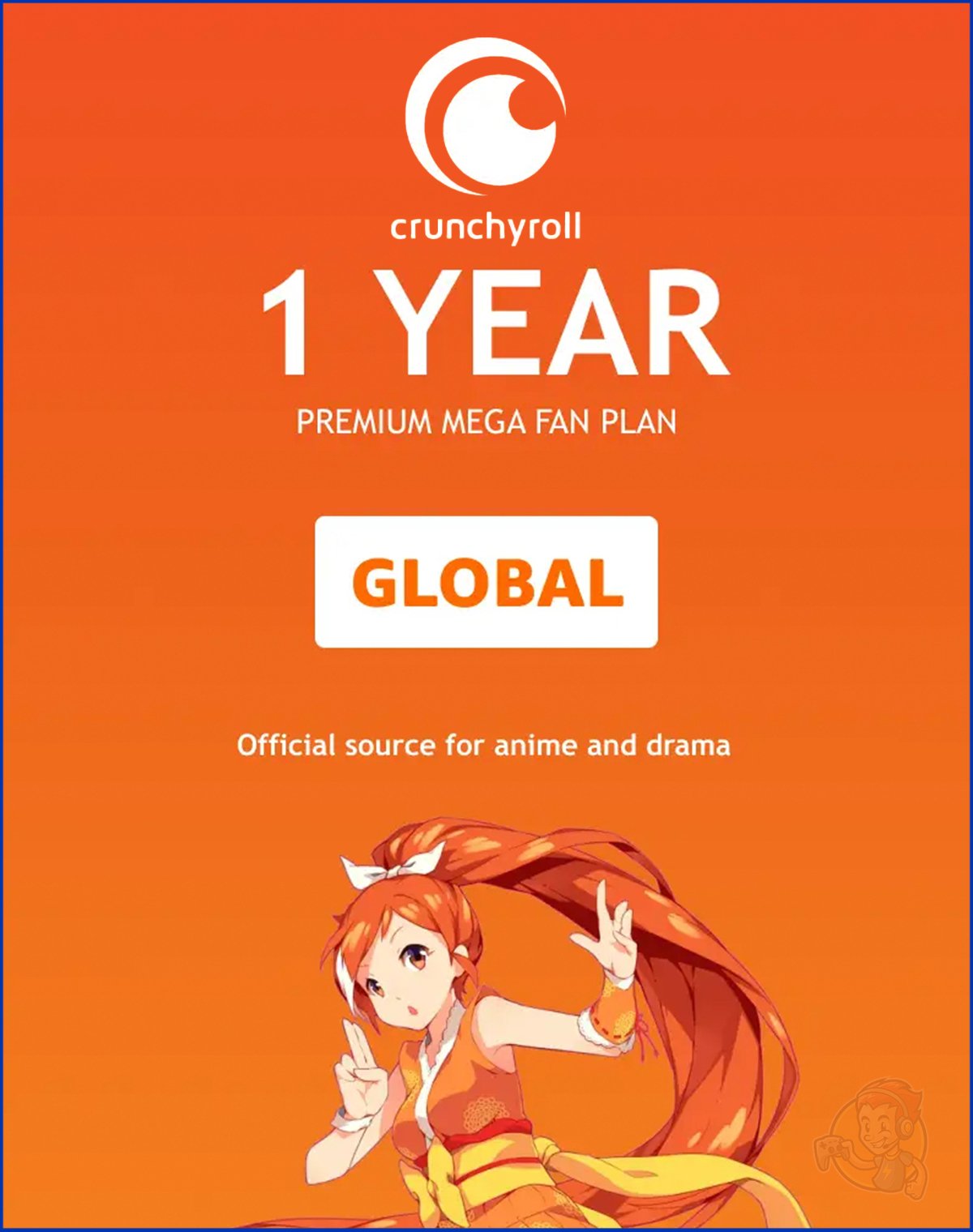 Crunchyroll Mega Fan 1 Year (12 months)