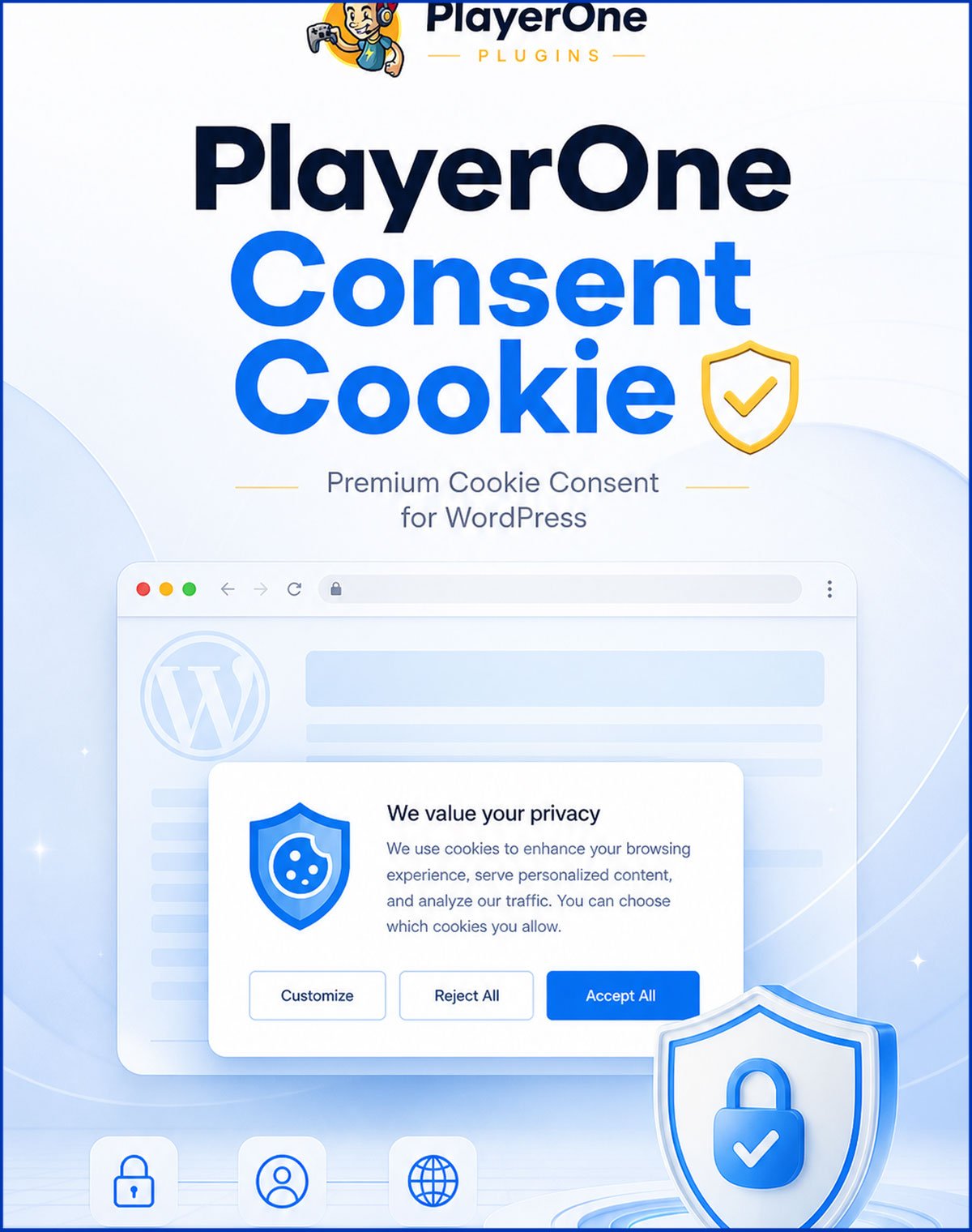 Consent Cookie Plugin - Lifetime Access (1 Wordpress site only)