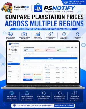 PSNotify – PlayStation Regional Price Tracker (1 Year Subscription)